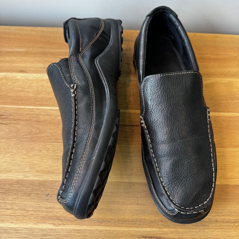 Cole Haan Gunnison Men 13 M Black Leather Driver Loafers C03557 Slip On Shoes